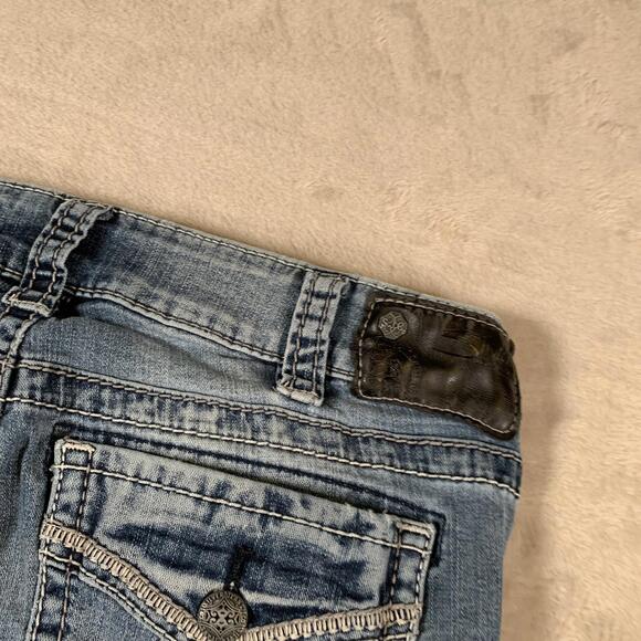 Silver Jeans Suki Mid Boot Jeans Womens 31 Fluid Denim Stretch Bootcut - Picture 11 of 12